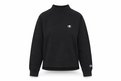 Champion Women's Black Small Crew Neck Pullover Sweatshirt