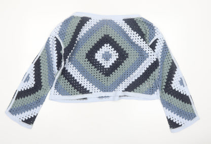 Next Women’s Multicoloured Crochet Cardigan M Cotton Blend Boho Style