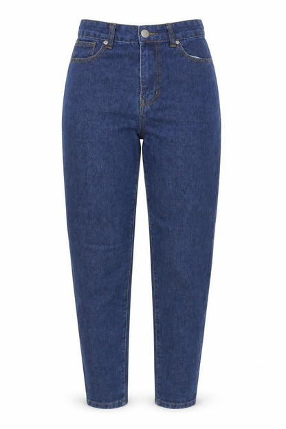 I Saw It First Women Blue Size 8 High Rise Mom Jeans