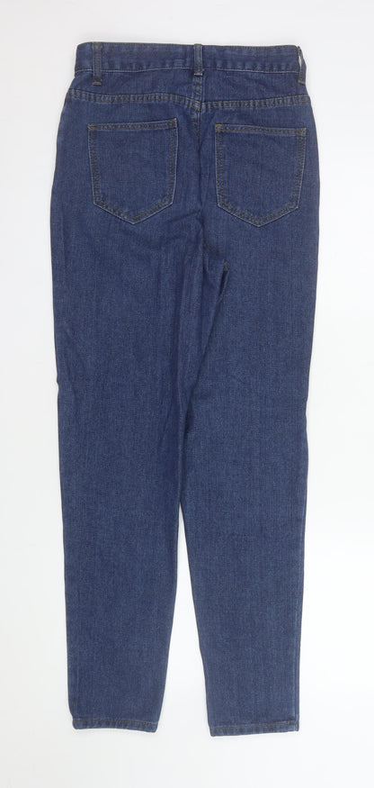 I Saw It First Women Blue Size 8 High Rise Mom Jeans