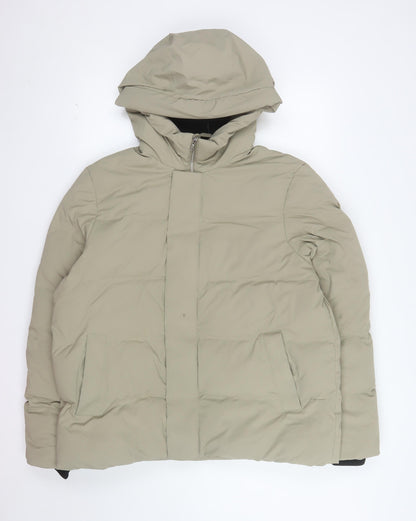 Marks and Spencer Women’s Beige Hooded Puffer Jacket Size L