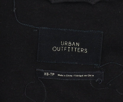 Urban Outfitters Men's Black Fleece Full Zip Jacket XS
