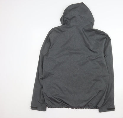 Uniqlo Men's Grey L Softshell Windbreaker Jacket Hooded L