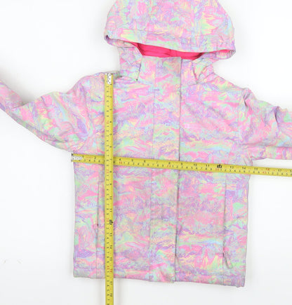 Mountain Warehouse Girls Multicoloured 3-4 Years Hooded Ski Jacket Winter Coat
