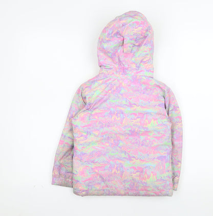 Mountain Warehouse Girls Multicoloured 3-4 Years Hooded Ski Jacket Winter Coat