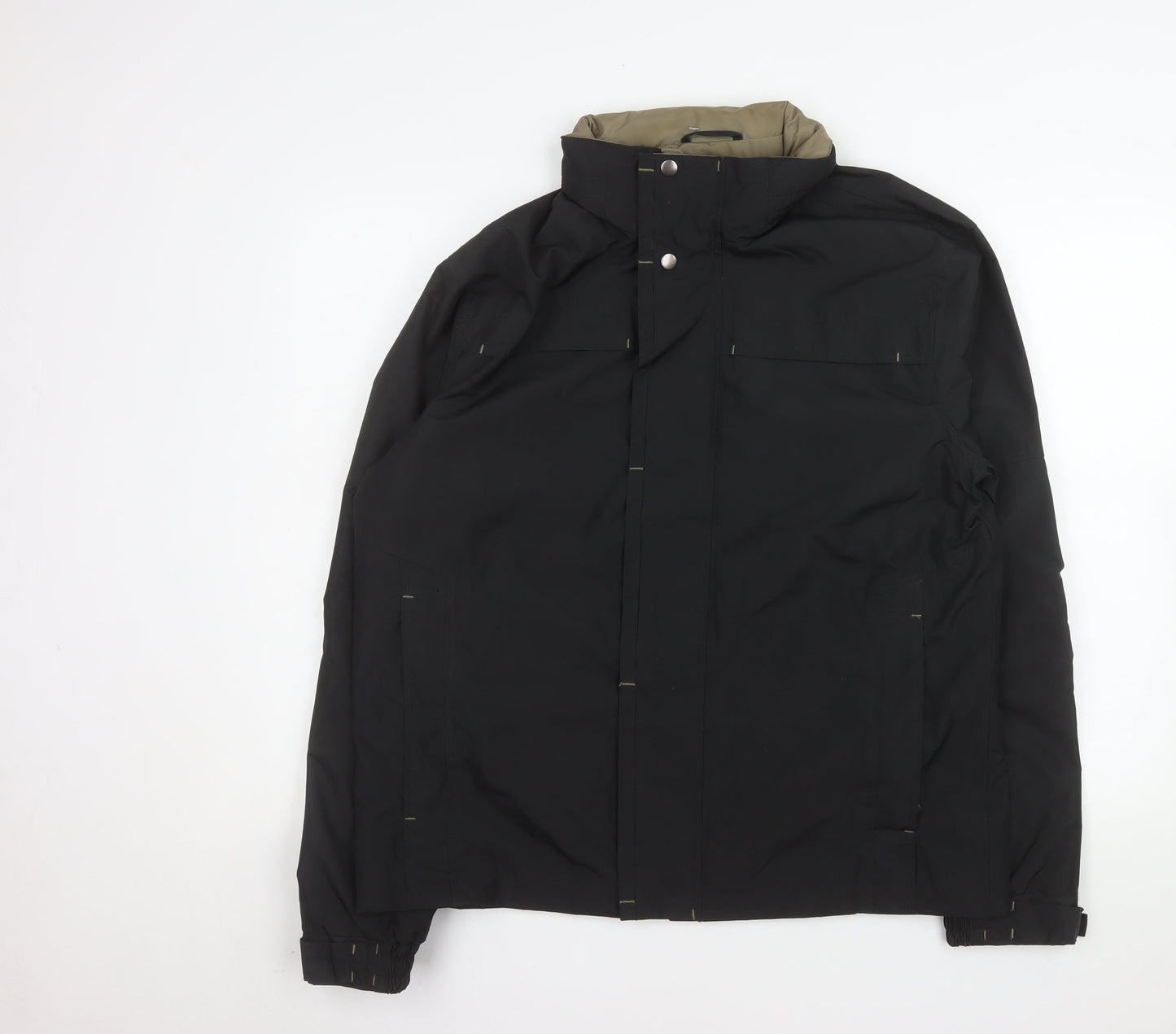 Midtown Men's Black Water Resistant Parka Jacket Size M