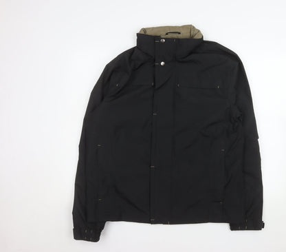 Midtown Men's Black Water Resistant Parka Jacket Size M