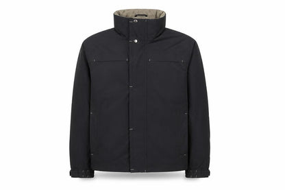 Midtown Men's Black Water Resistant Parka Jacket Size M