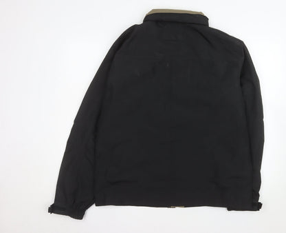 Midtown Men's Black Water Resistant Parka Jacket Size M