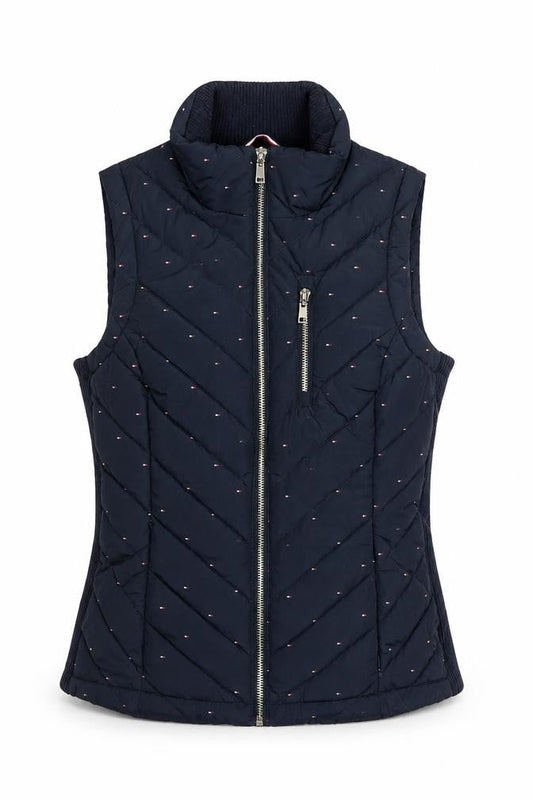 Tommy Hilfiger Women's Blue XS Puffer Quilted Waistcoat