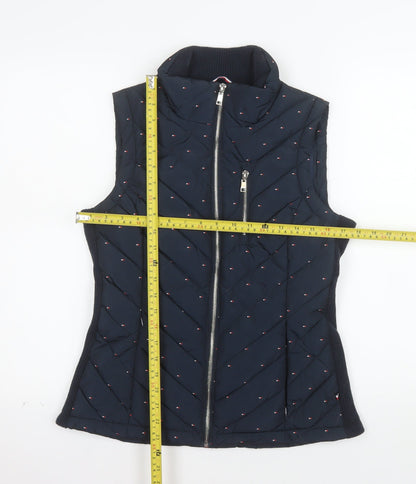 Tommy Hilfiger Women's Blue XS Puffer Quilted Waistcoat