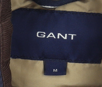 GANT Men's Blue Padded Tweed Collar Waistcoat Size M