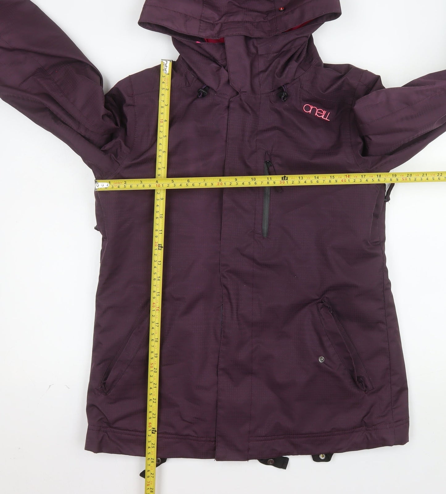 O'Neill Women's Purple Waterproof Ski Jacket M Hooded Outdoor Coat