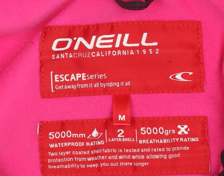 O'Neill Women's Purple Waterproof Ski Jacket M Hooded Outdoor Coat