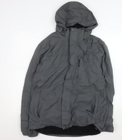 Peter Storm Women’s Grey Waterproof Hooded Parka Jacket Size M