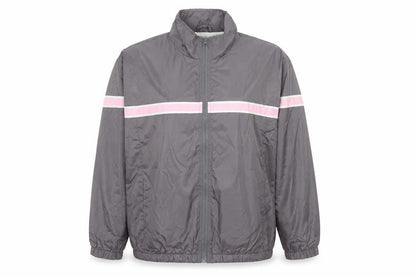Rebecca Malone Women's Grey Lightweight Windbreaker Jacket L