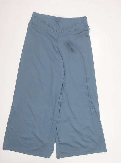 Marks and Spencer Women’s Slate Blue Wide-Leg Culotte Trousers Size 16