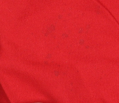 Fred Perry Women's Red Cotton Cardigan Size 12 V-Neck