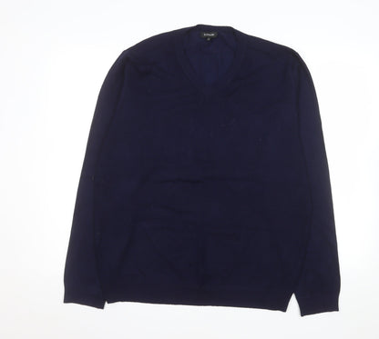 Knithouse Men’s Blue 2XL V-Neck Pullover Jumper