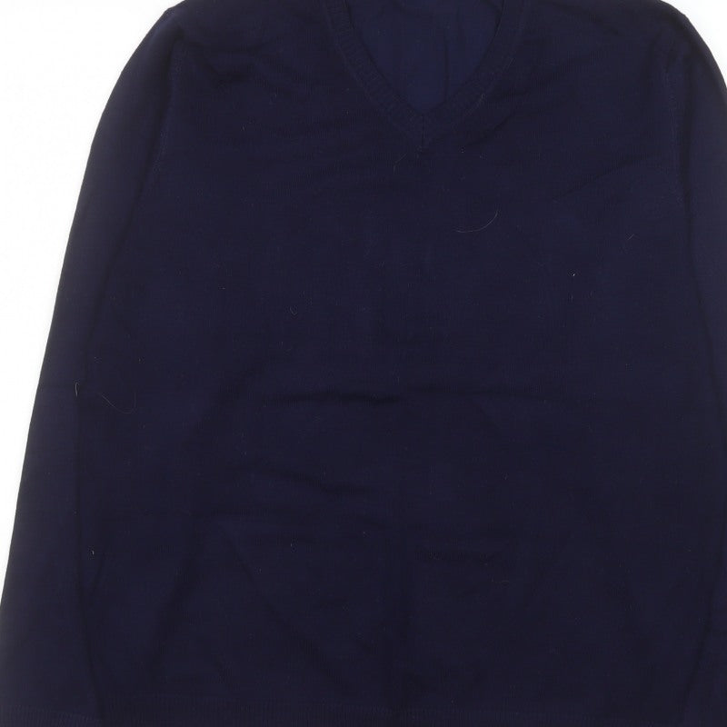Knithouse Men’s Blue 2XL V-Neck Pullover Jumper