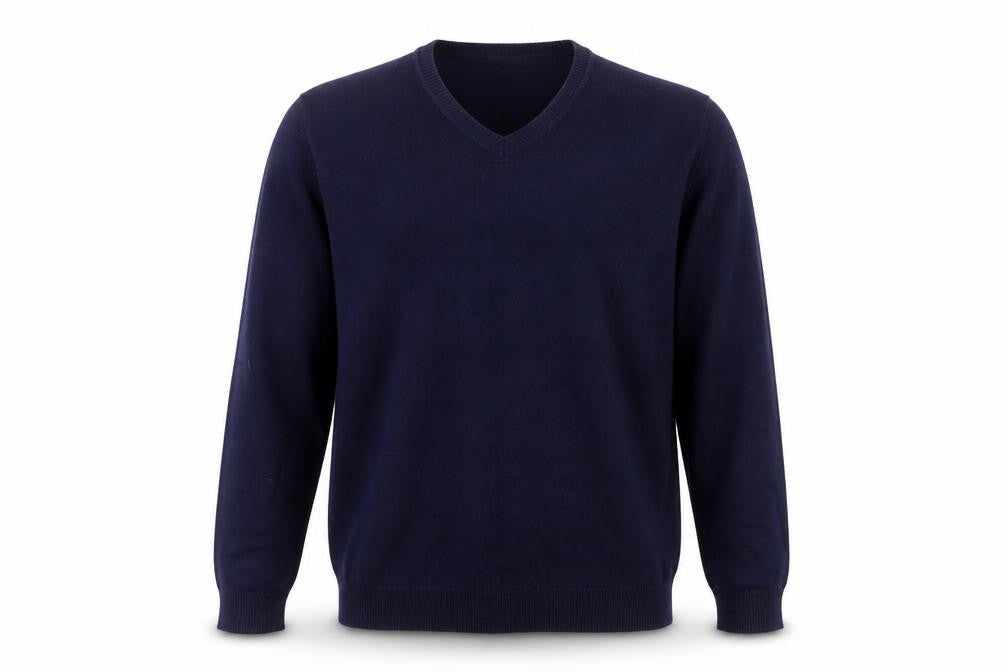 Knithouse Men’s Blue 2XL V-Neck Pullover Jumper