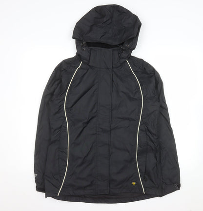 Wetskins Men's Black Waterproof Hooded Rain Jacket M