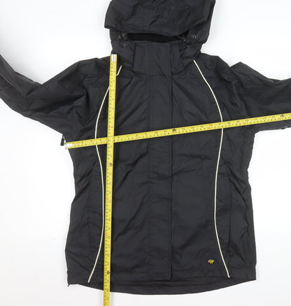 Wetskins Men's Black Waterproof Hooded Rain Jacket M