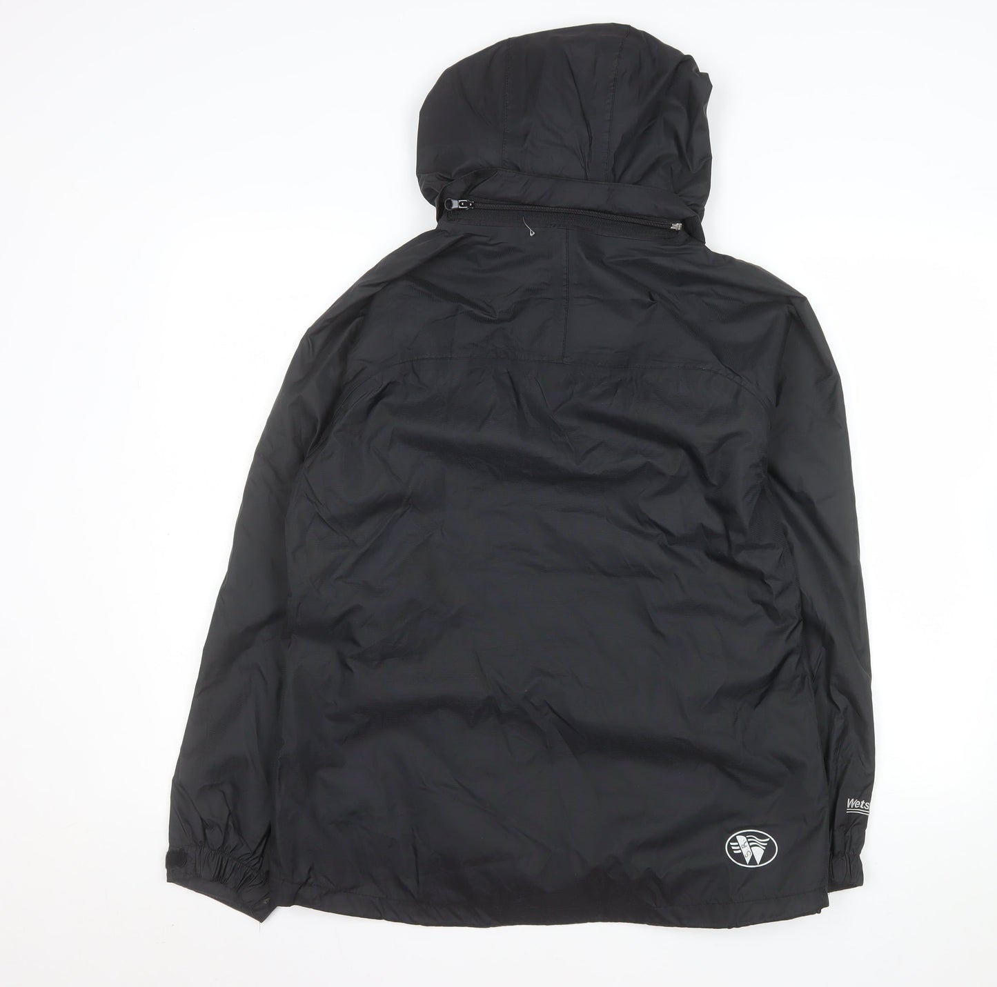 Wetskins Men's Black Waterproof Hooded Rain Jacket M