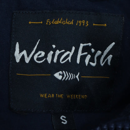 Weird Fish Men's Blue Full Zip Fleece Jacket Size S Outdoor Casual