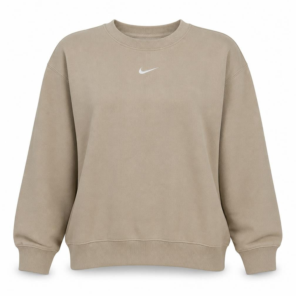 Nike Women’s Beige Crew Neck Pullover Sweatshirt Size L
