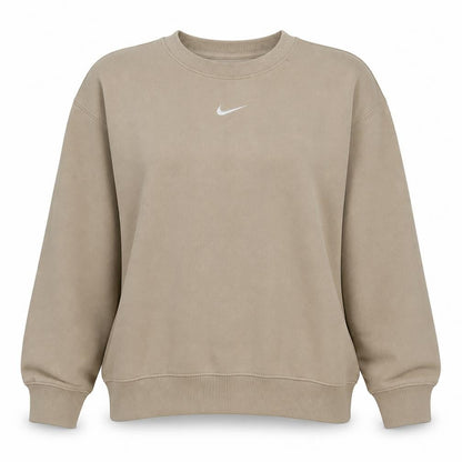 Nike Women’s Beige Crew Neck Pullover Sweatshirt Size L