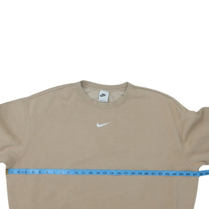 Nike Women’s Beige Crew Neck Pullover Sweatshirt Size L