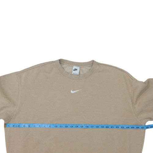Nike Women’s Beige Crew Neck Pullover Sweatshirt Size L