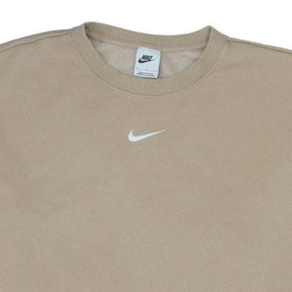 Nike Women’s Beige Crew Neck Pullover Sweatshirt Size L