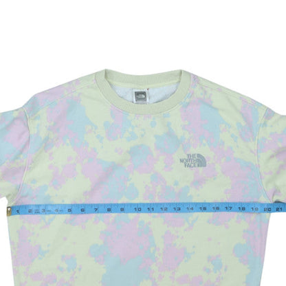 The North Face Unisex Pastel Tie Dye Sweatshirt Medium Cotton Blend