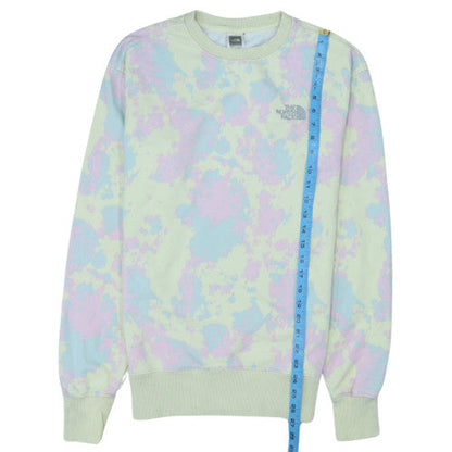 The North Face Unisex Pastel Tie Dye Sweatshirt Medium Cotton Blend