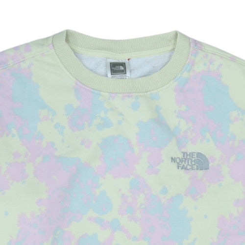 The North Face Unisex Pastel Tie Dye Sweatshirt Medium Cotton Blend
