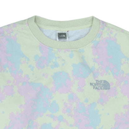 The North Face Unisex Pastel Tie Dye Sweatshirt Medium Cotton Blend