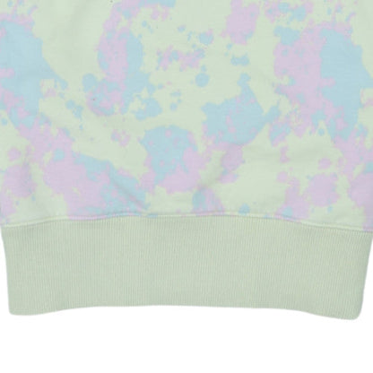 The North Face Unisex Pastel Tie Dye Sweatshirt Medium Cotton Blend