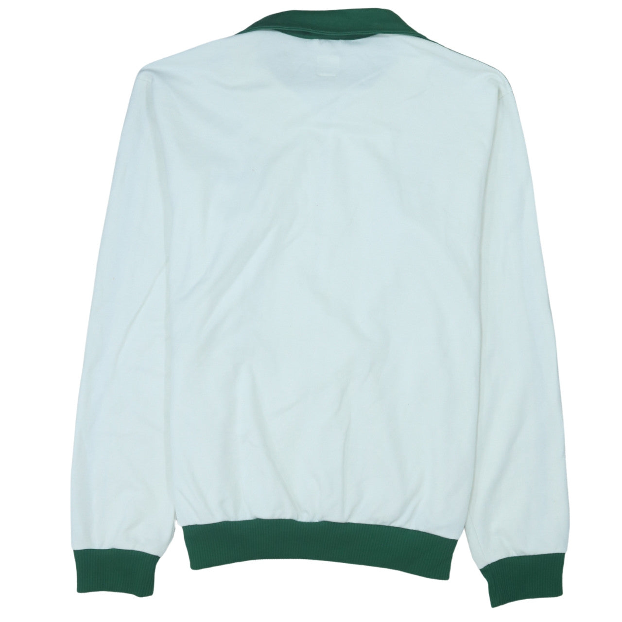 Adidas Men's White Green XL Track Jacket Full Zip Sportswear