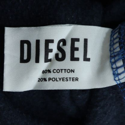 Diesel Mens Blue Crew Neck Sweatshirt L Graphic Cotton Blend