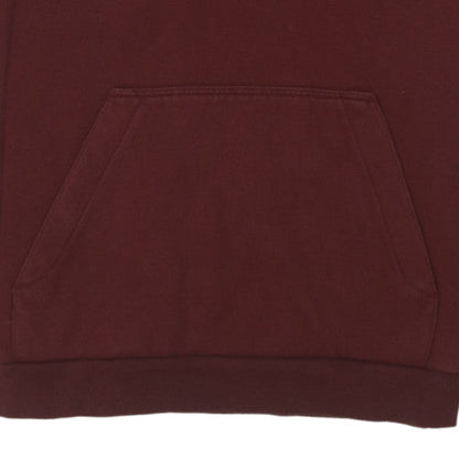 Nike Men's Brown Pullover Hoodie M Fleece Logo Sweatshirt