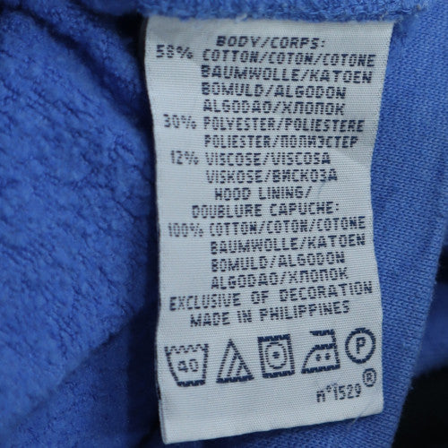 Ralph Lauren Men’s Blue Full Zip Hoodie Size M Logo Cotton Blend