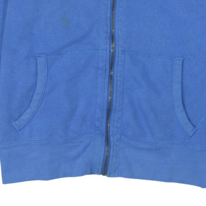 Ralph Lauren Men’s Blue Full Zip Hoodie Size M Logo Cotton Blend