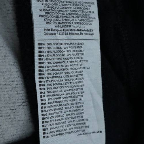 Nike Men's Black Grey Pullover Sweatshirt Size S Logo Graphic