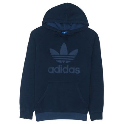 Adidas Men's Blue Pullover Hoodie L Hooded Fleece Sweatshirt
