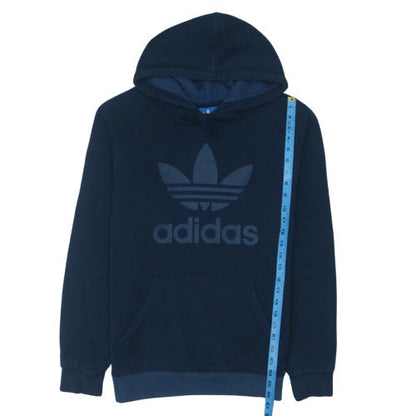 Adidas Men's Blue Pullover Hoodie L Hooded Fleece Sweatshirt