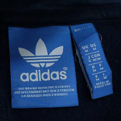 Adidas Men's Blue Pullover Hoodie L Hooded Fleece Sweatshirt
