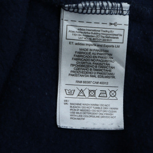 Adidas Men's Blue Pullover Hoodie L Hooded Fleece Sweatshirt