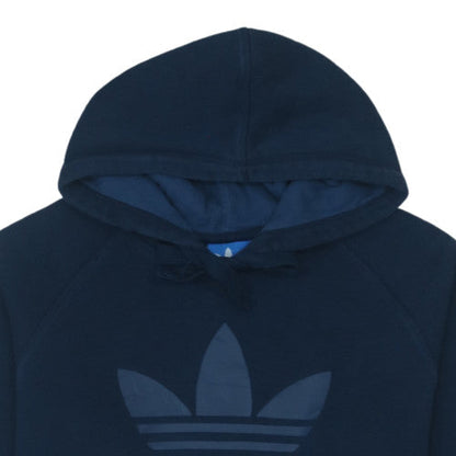 Adidas Men's Blue Pullover Hoodie L Hooded Fleece Sweatshirt